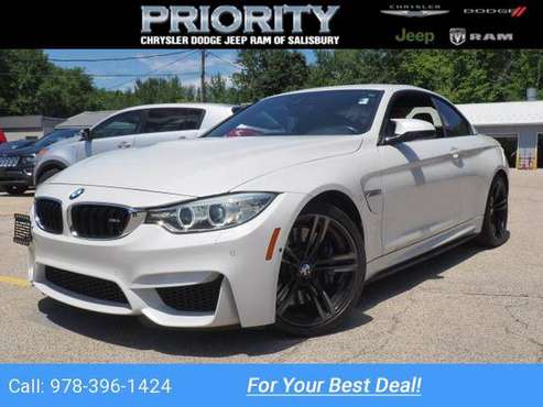 2015 BMW M4 Base Convertible White for sale in Salisbury, MA