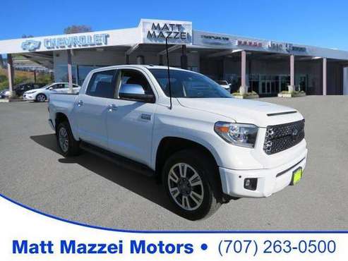 2018 Toyota Tundra truck (Super White) - - by dealer for sale in Lakeport, CA