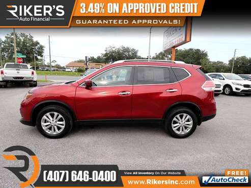 $192/mo - 2016 Nissan Rogue SV AWD - 100 Approved! - cars & trucks -... for sale in Kissimmee, FL