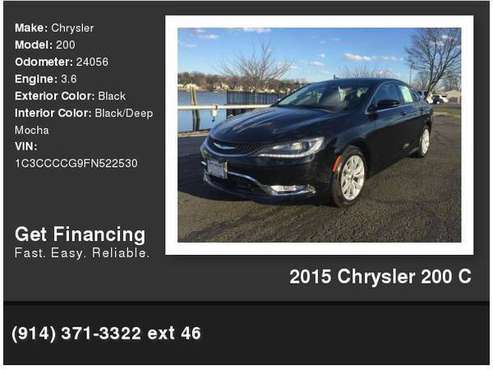 2015 Chrysler 200 C - - by dealer - vehicle automotive for sale in Larchmont, NY