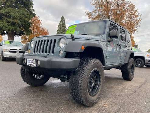 2015 Jeep Wrangler Unlimited Rubicon 4x4 4dr SUV with - cars &... for sale in Woodburn, OR