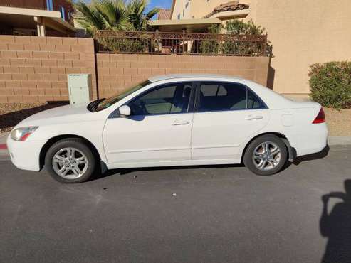 2007 White 4D Sedan Honda Accord 117,000 $4995 obo auto AC 2.4L 4cyl... for sale in Las Vegas, NV