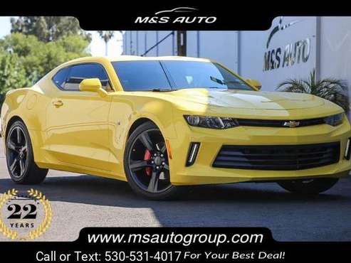 2016 Chevy Chevrolet Camaro 1LT coupe Bright Yellow for sale in Sacramento , CA