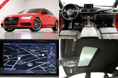 HEATED LEATHER! SUNROOF! 2017 Audi A7 COMPETITION PRESTIGE AWD Red for sale in Clinton, KS