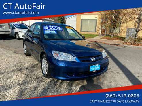 2004 *Honda* *Civic* *4dr Sedan LX Manual* Blue - cars & trucks - by... for sale in West Hartford, CT