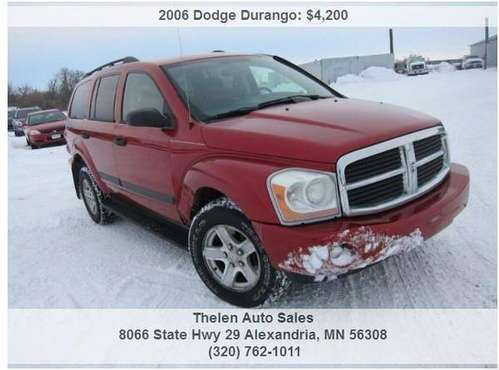 2006 Dodge Durango SLT 4dr SUV 4WD 149000 Miles - - by for sale in Alexandria, MN