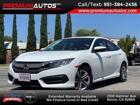 2016 Honda Civic Sedan LX LOW MILES! CLEAN TITLE for sale in Norco, CA