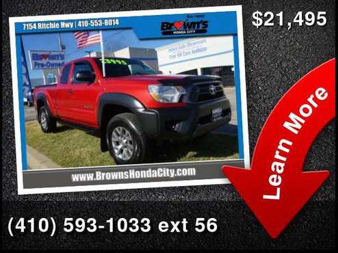 2013 Toyota Tacoma V6 - cars & trucks - by dealer - vehicle... for sale in Glen Burnie, MD