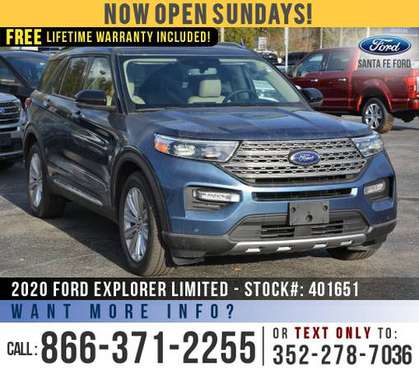 2020 FORD EXPLORER LIMITED *** $7,000 off MSRP! *** - cars & trucks... for sale in Alachua, FL