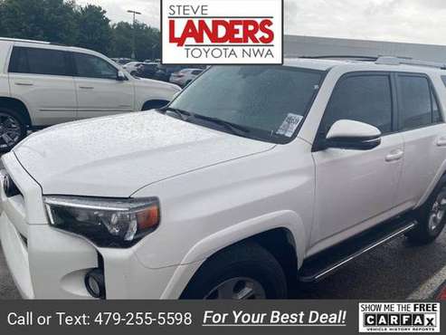 2018 Toyota 4Runner SR5 Premium suv White - - by for sale in ROGERS, AR