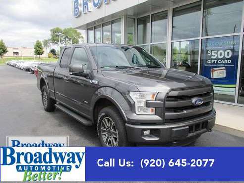 2015 Ford F150 F150 F 150 F-150 truck Lariat - Ford Magnetic Metallic for sale in Green Bay, WI
