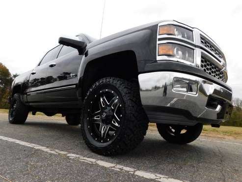 LIFTED 15 CHEVY SILVERADO 1500 LTZ CREW 4X4 20X10 *NEW 33X12.50... for sale in KERNERSVILLE, NC