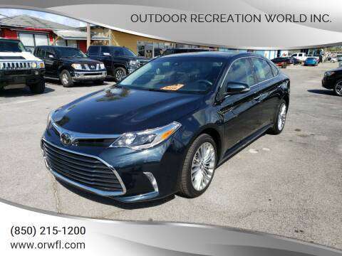 2018 Toyota Avalon Limited -- $29,900 -- Oudoor Recreation World for sale in Panama City, FL