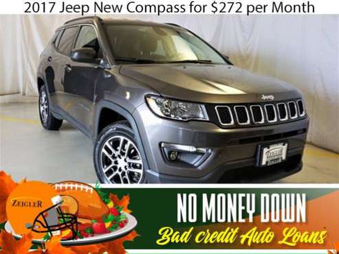 $272/mo 2017 Jeep New Compass Bad Credit & No Money Down OK - cars &... for sale in Riverside, IL