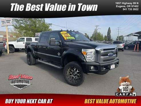 2012 Ford F350 Super Duty Crew Cab Lariat Pickup 4D 6 3/4 ft - cars for sale in Eugene, OR