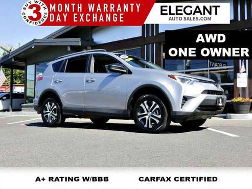 2017 Toyota RAV4 LE ONE OWNER 62K MILES SUPER CLEAN AWD SUV All Wheel for sale in Beaverton, OR
