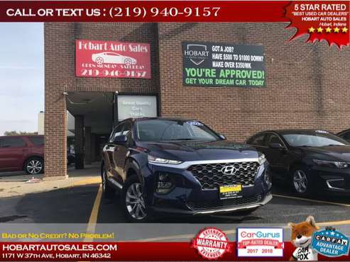 2019 HYUNDAI SANTA FE SE $500-$1000 MINIMUM DOWN PAYMENT!! CALL OR... for sale in Hobart, IL