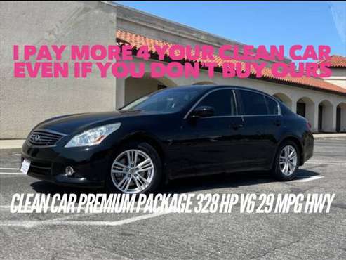 Clean 2013 Infinity G37 - Premium Pkg 328HP 29 MPG HWY Clean Title for sale in Escondido, CA