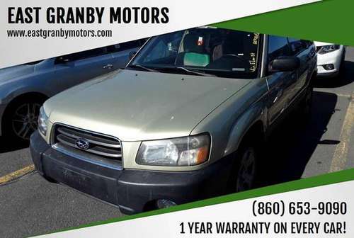2004 Subaru Forester X AWD 4dr Wagon - 1 YEAR WARRANTY!!! - cars &... for sale in East Granby, CT