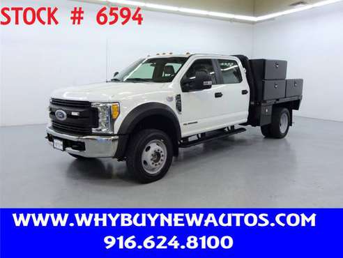 2017 Ford F550~4x4~Diesel~Crew Cab~9ft. Flat Bed~Only 49K Miles! -... for sale in Rocklin, CA