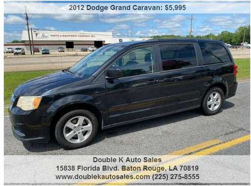 2012 DODGE GRAND CARAVAN SXT - - by dealer - vehicle for sale in Baton Rouge , LA