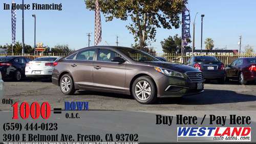 2016 Hyundai Sonata: BUY HERE PAY HERE - cars & trucks - by dealer -... for sale in Fresno, CA