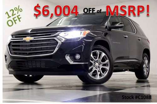 $6004 OFF MSRP! Black 2021 Chevrolet TRAVERSE PREMIER AWD SUV... for sale in Clinton, IA