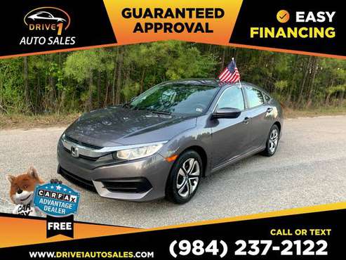 2017 Honda Civic LX PRICED TO SELL! - - by dealer for sale in Wake Forest, NC