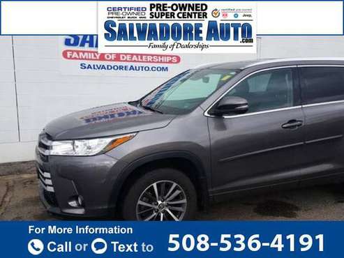 2018 Toyota Highlander suv Gray - cars & trucks - by dealer -... for sale in Gardner, MA