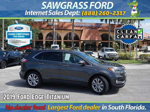 100k mi. warranty - 2019 Ford Edge Titanium - Stock # 99503L for sale in Sunrise, FL