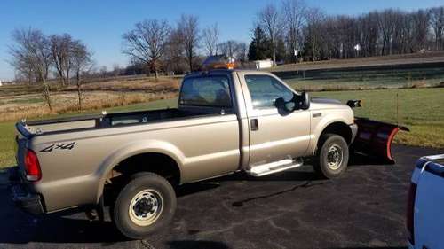 2004 Ford F250 XL 4X4 PLOW-REG. CAB FOR SALE!. - cars & trucks - by... for sale in Perry, MI