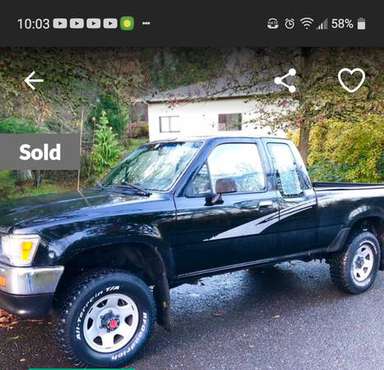 1993 tacoma 4x4 excab sb 5sp - cars & trucks - by owner - vehicle... for sale in Banks, OR