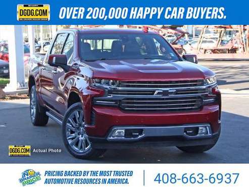 2019 Chevy Chevrolet Silverado 1500 High Country pickup Cajun Red -... for sale in San Jose, CA