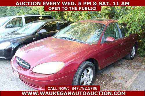 2002 *FORD* *TAURUS* SES 3.0L V6 ALLOY GOOD TIRES CD 108770 for sale in WAUKEGAN, WI