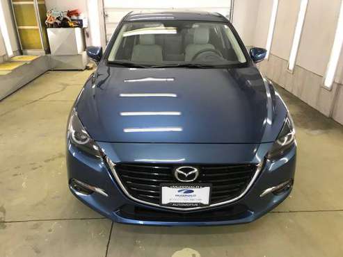 2017 Mazda 3 Grand Touring Hatchback Blue Navigation Leather 28 Miles for sale in Janesville, WI