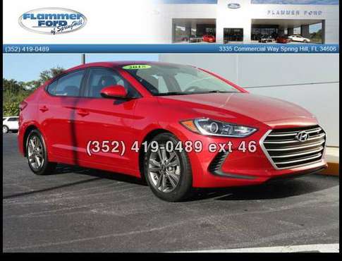 2018 Hyundai Elantra SEL 2.0L Auto (Alabama) for sale in Spring Hill, FL