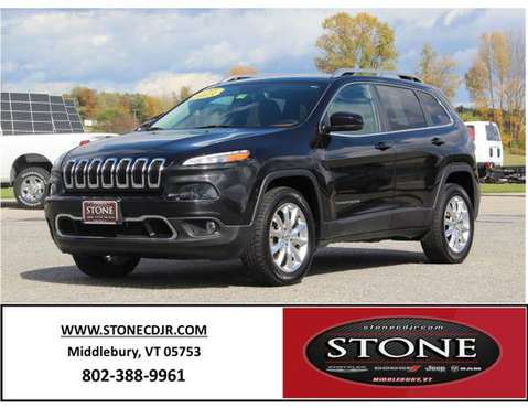 2015 JEEP CHEROKEE LIMITED *CERTIFIED PRE-OWNED! - cars & trucks -... for sale in Middlebury, VT