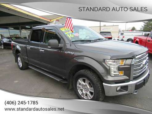 2016 Ford F-150 XLT 4X4 Crew Very Well Equipped One Owner!!! - cars... for sale in Billings, ND