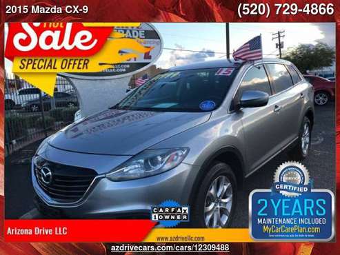 2015 Mazda CX-9 Sport 4dr SUV ARIZONA DRIVE FREE MAINTENANCE FOR 2... for sale in Tucson, AZ