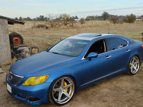 2008 LEXUS LS460 V8 LOWERED ON STAGGERED WHEELS - cars & trucks - by... for sale in Sacramento , CA