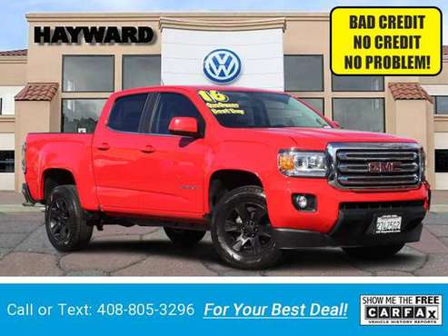2016 GMC CANYON CREW CAB SLE Pickup 5 ft - BAD CREDIT OK! for sale in Hayward, CA