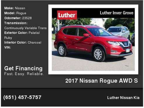 2017 Nissan Rogue AWD S for sale in Inver Grove Heights, MN