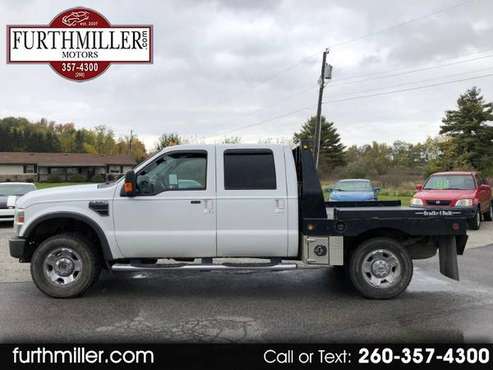 2008 Ford F250 4x4 Crew Cab 6.8L V10 Bradford Flat Bed ONE OWNER 145k for sale in Auburn, IN