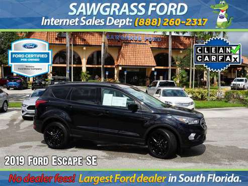 100k mi. warranty - 2019 Ford Escape SE - Stock # 99524L for sale in Sunrise, FL