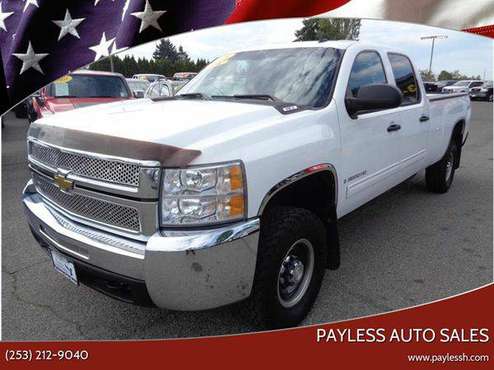 2009 Chevrolet Chevy Silverado 3500HD Work Truck 4x4 4dr Crew Cab LB... for sale in Lakewood, WA