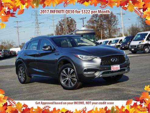 Get a 2017 INFINITI QX30 for $322/mo BAD CREDIT NO PROBLEM - cars &... for sale in Deerfield, IL