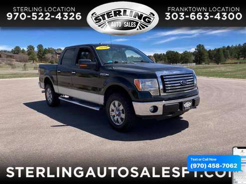 2010 Ford F-150 F150 F 150 4WD SuperCrew 145 XLT - CALL/TEXT TODAY! for sale in Sterling, CO