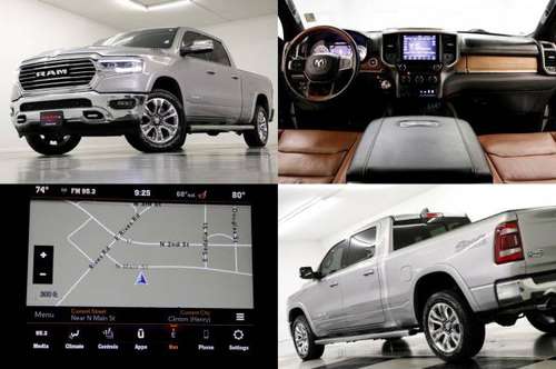 FRESH ON THE LOT! Silver 2020 Ram 1500 Longhorn Crew Cab 4X4 4WD for sale in Clinton, AR