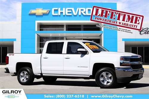 2018 Chevrolet Silverado 1500 4x4 4WD Chevy Truck LT Crew Cab for sale in Gilroy, CA