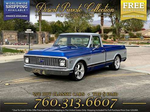 1972 Chevrolet c10 Short Bed FULLY RESTORED 454 Pickup is clean for sale in IL